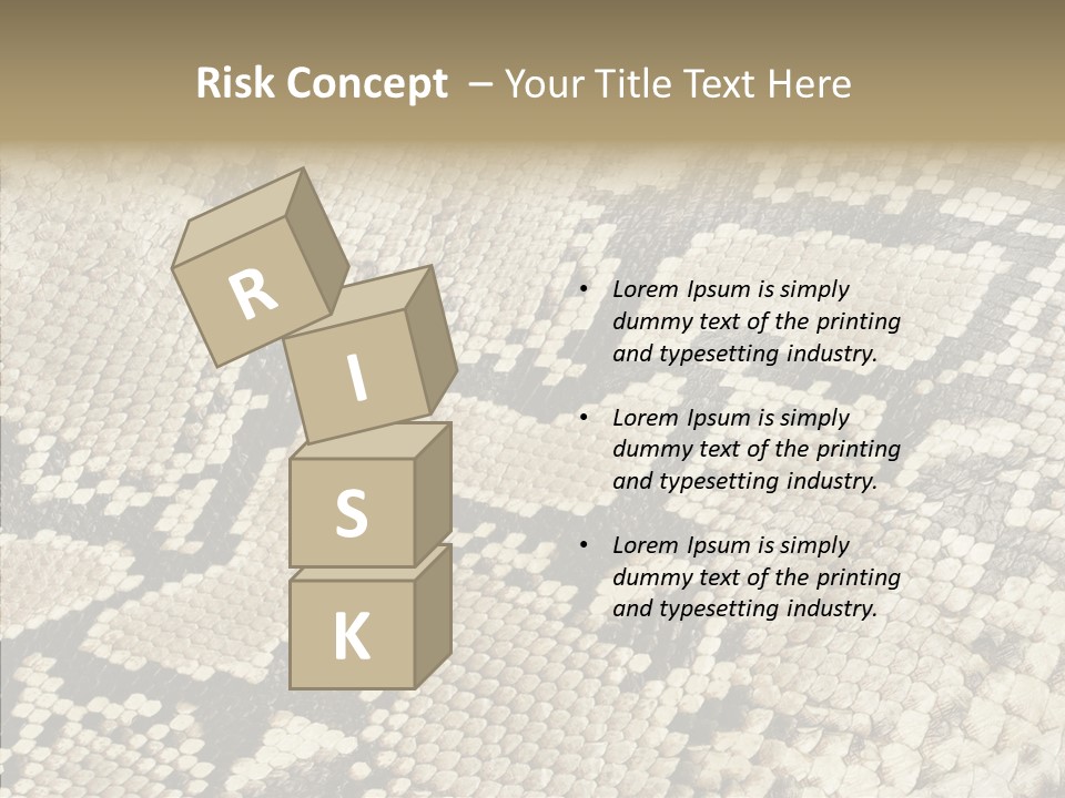 Abstract Pricey Reptile PowerPoint Template
