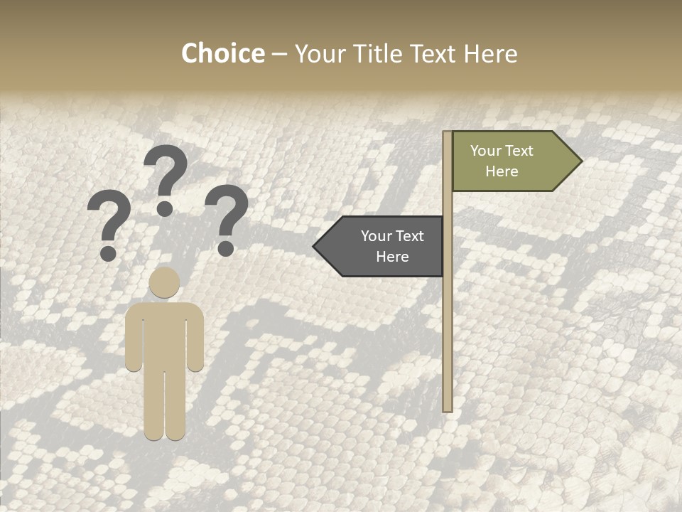 Abstract Pricey Reptile PowerPoint Template