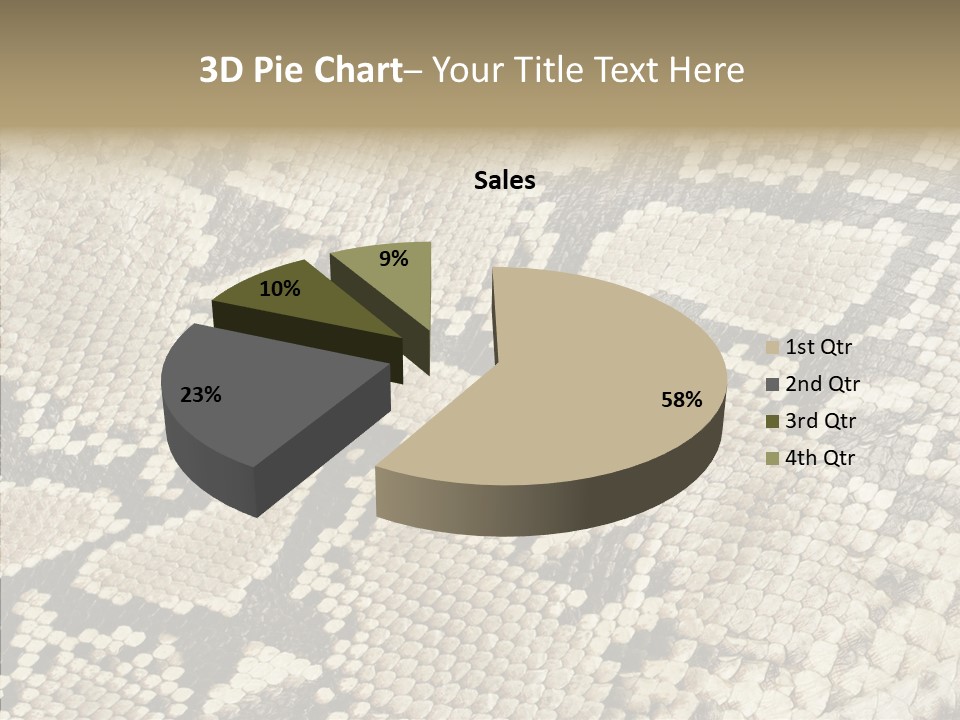 Abstract Pricey Reptile PowerPoint Template