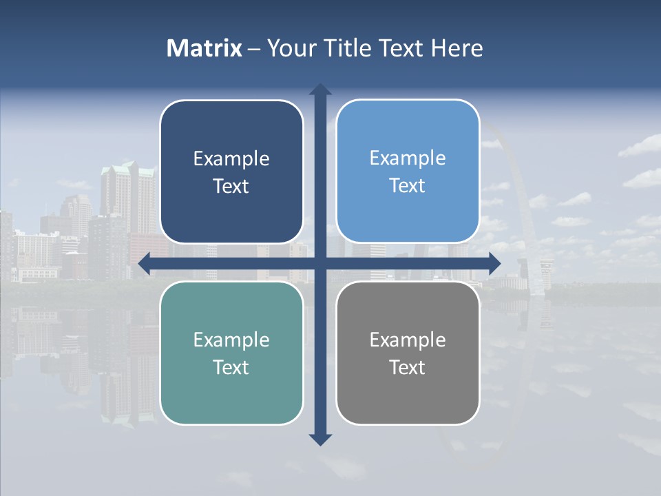 Reflection Commercial District PowerPoint Template