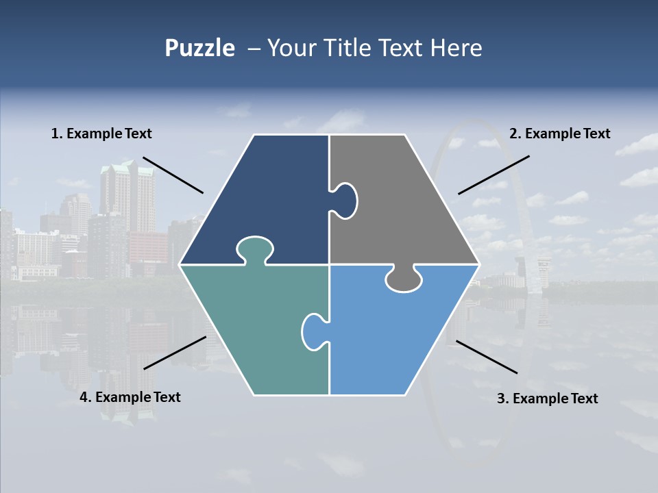 Reflection Commercial District PowerPoint Template