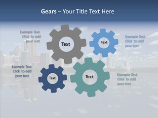 Reflection Commercial District PowerPoint Template