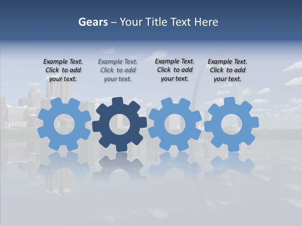 Reflection Commercial District PowerPoint Template