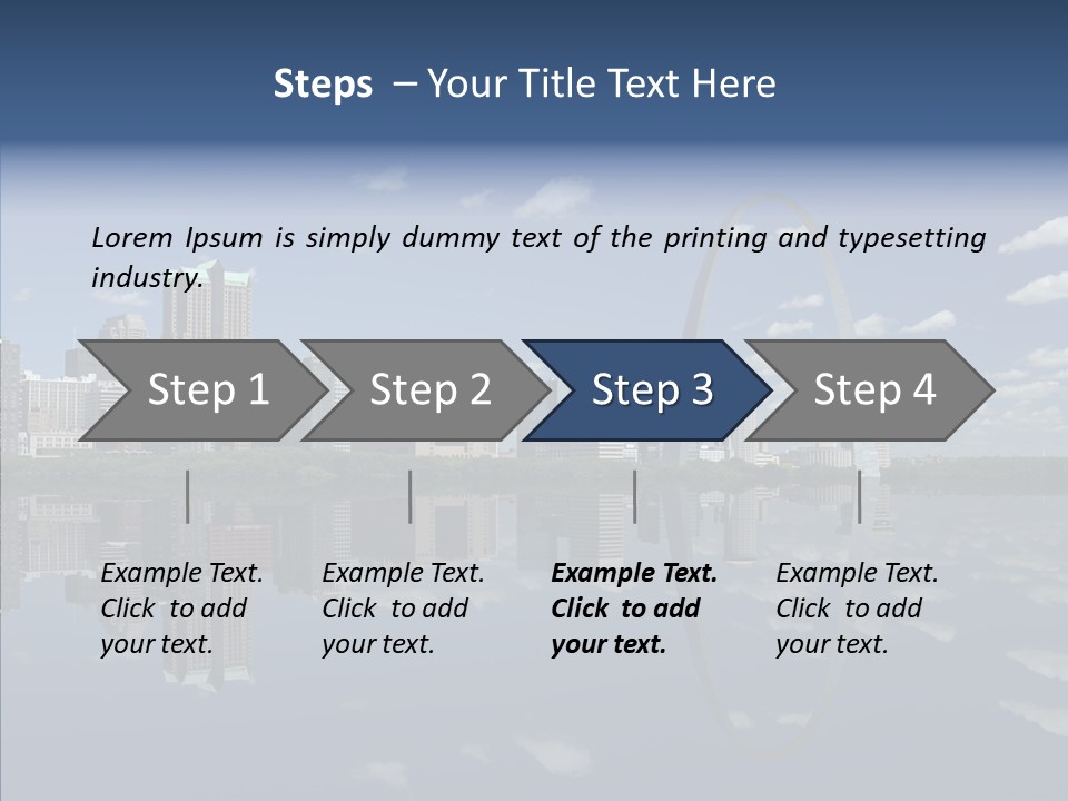Reflection Commercial District PowerPoint Template