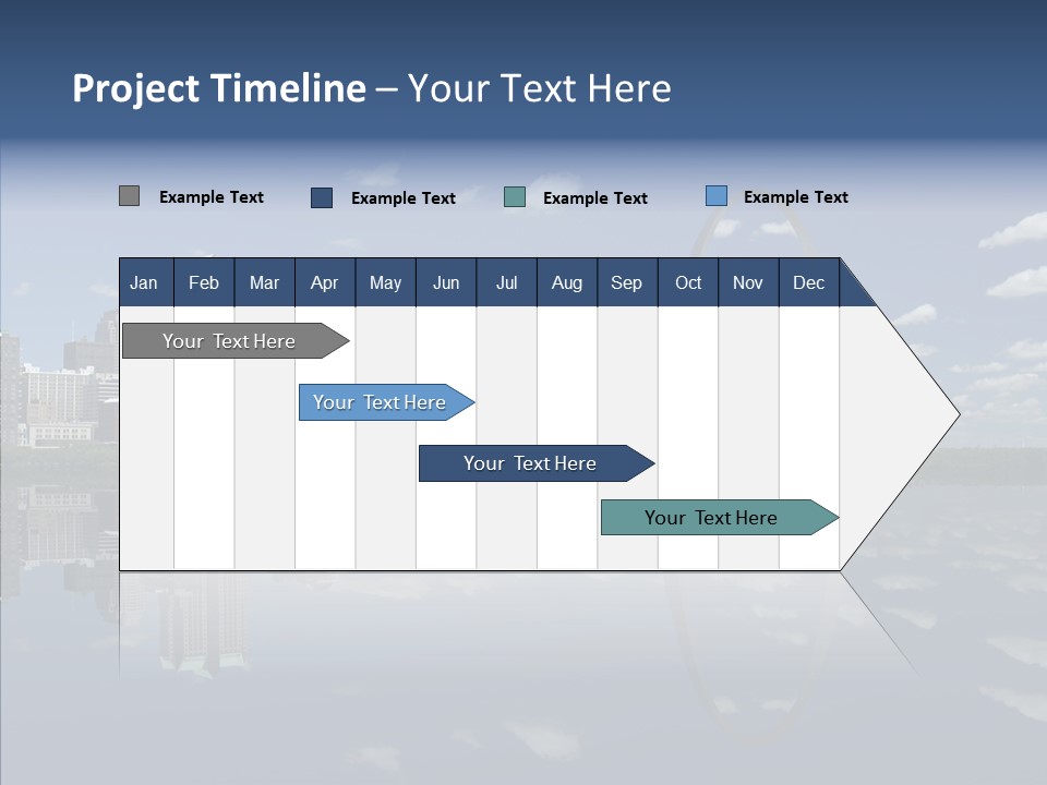 Reflection Commercial District PowerPoint Template