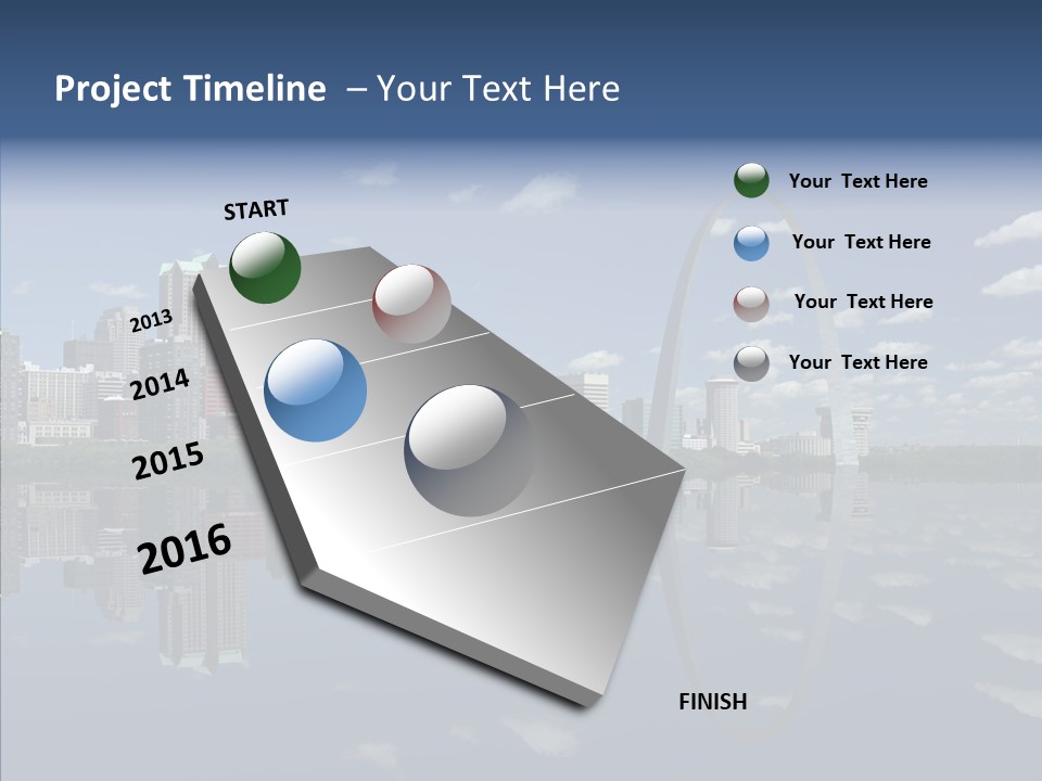 Reflection Commercial District PowerPoint Template