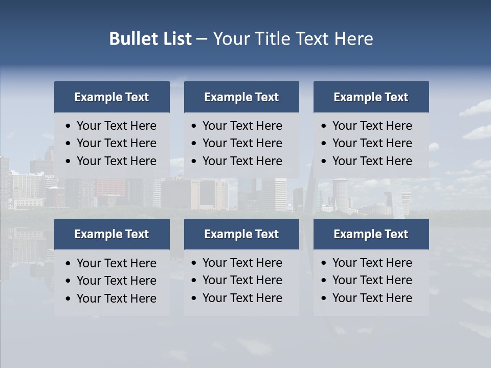 Reflection Commercial District PowerPoint Template