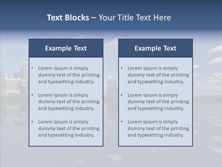 Reflection Commercial District PowerPoint Template