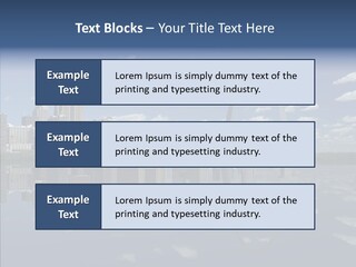 Reflection Commercial District PowerPoint Template