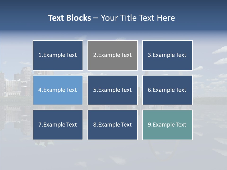 Reflection Commercial District PowerPoint Template