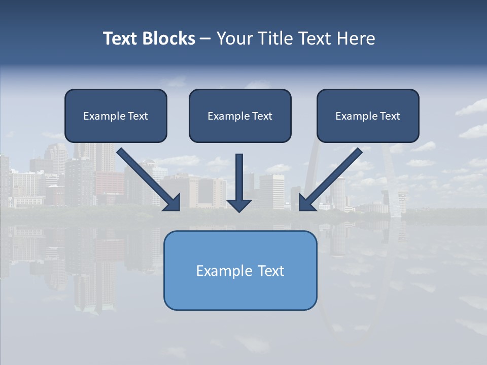 Reflection Commercial District PowerPoint Template