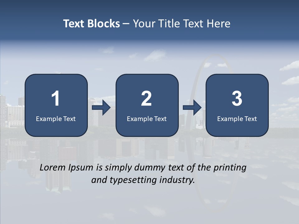 Reflection Commercial District PowerPoint Template