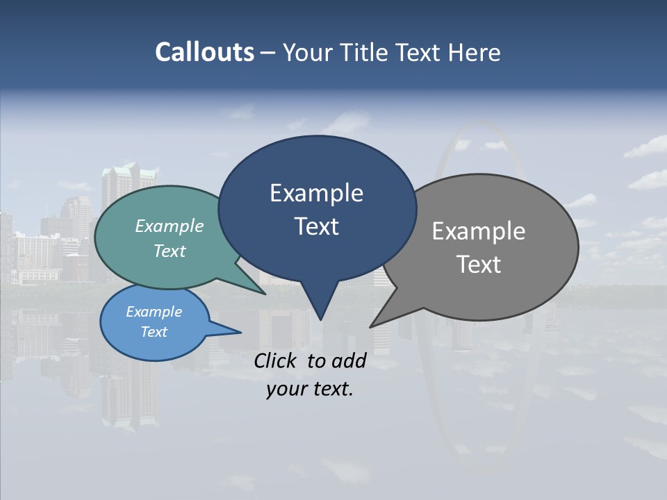 Reflection Commercial District PowerPoint Template
