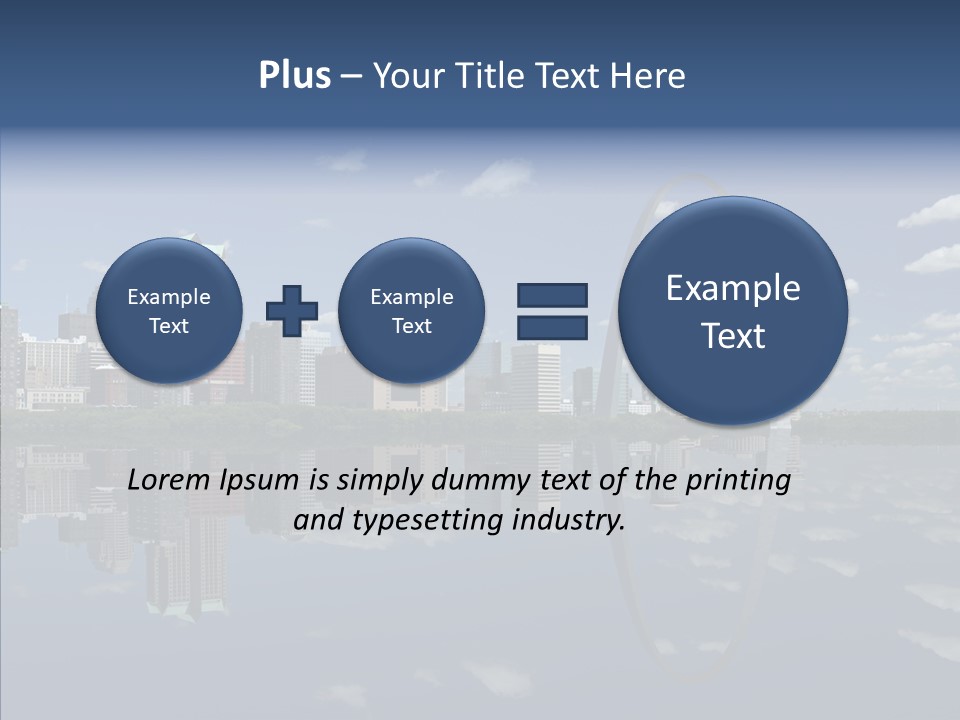 Reflection Commercial District PowerPoint Template