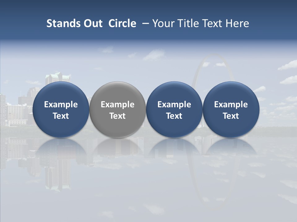 Reflection Commercial District PowerPoint Template