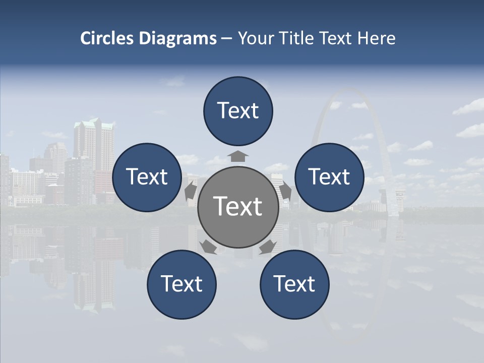 Reflection Commercial District PowerPoint Template