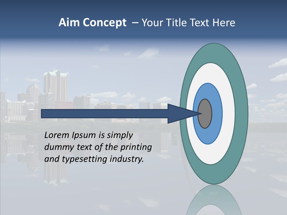 Reflection Commercial District PowerPoint Template