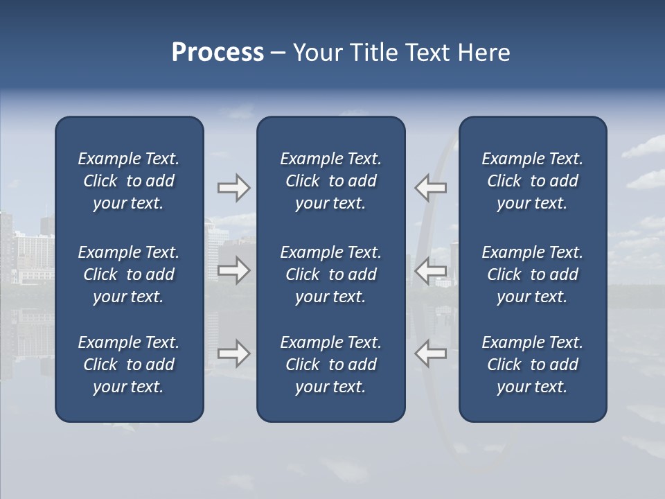 Reflection Commercial District PowerPoint Template
