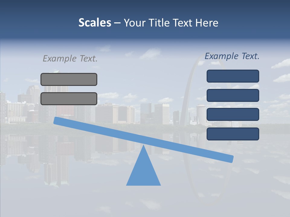 Reflection Commercial District PowerPoint Template