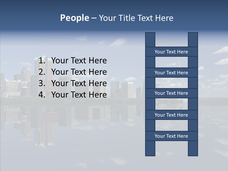 Reflection Commercial District PowerPoint Template