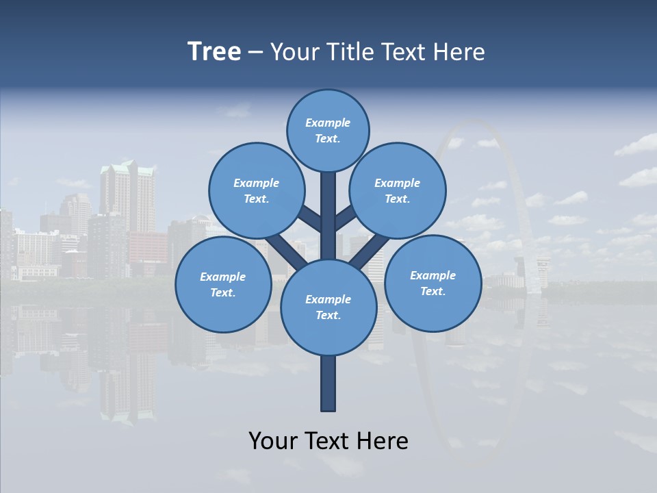 Reflection Commercial District PowerPoint Template