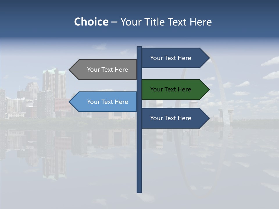 Reflection Commercial District PowerPoint Template