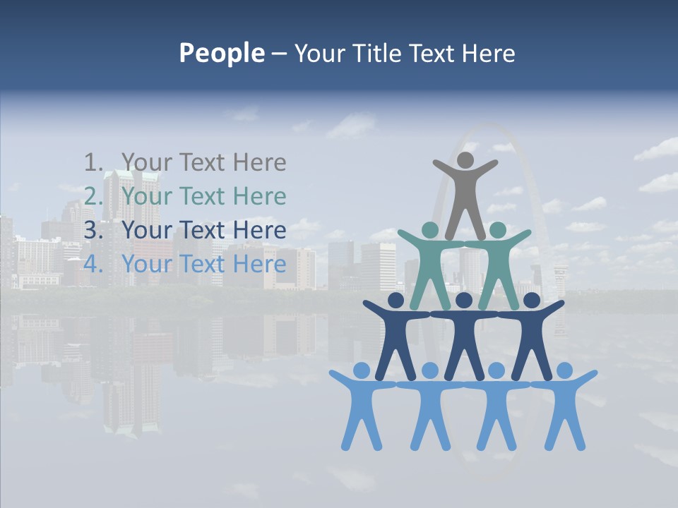 Reflection Commercial District PowerPoint Template