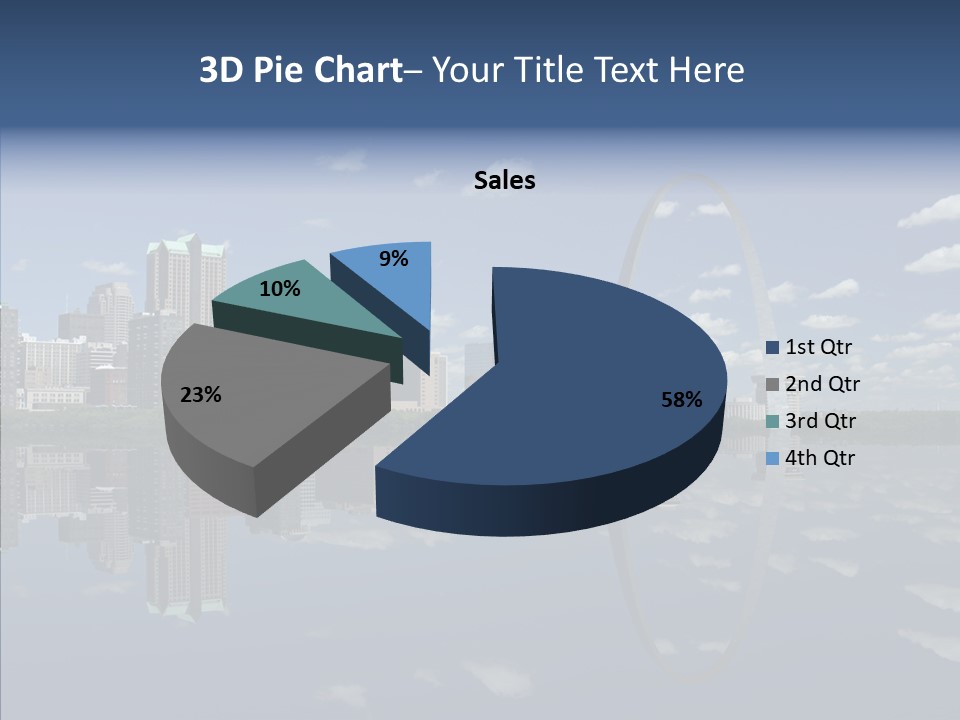 Reflection Commercial District PowerPoint Template
