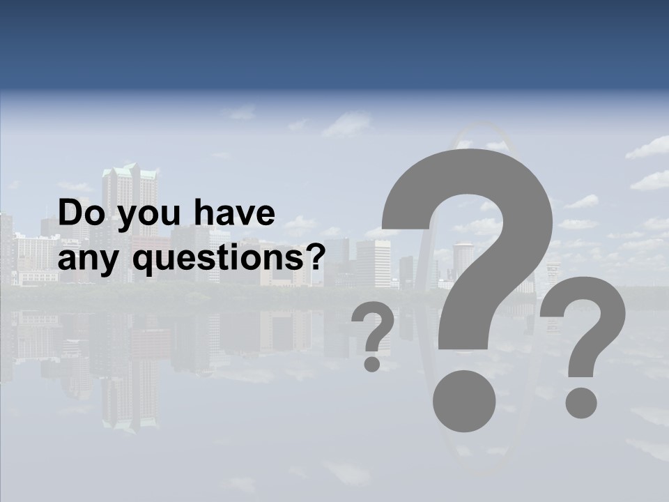 Reflection Commercial District PowerPoint Template