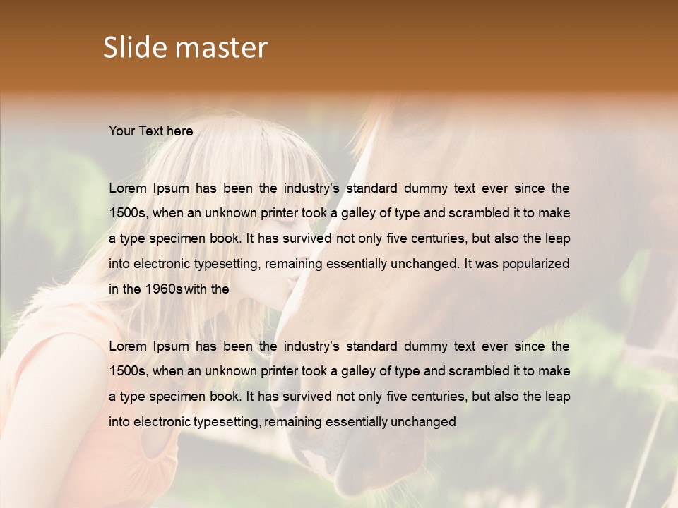 Blond Cheerful School PowerPoint Template