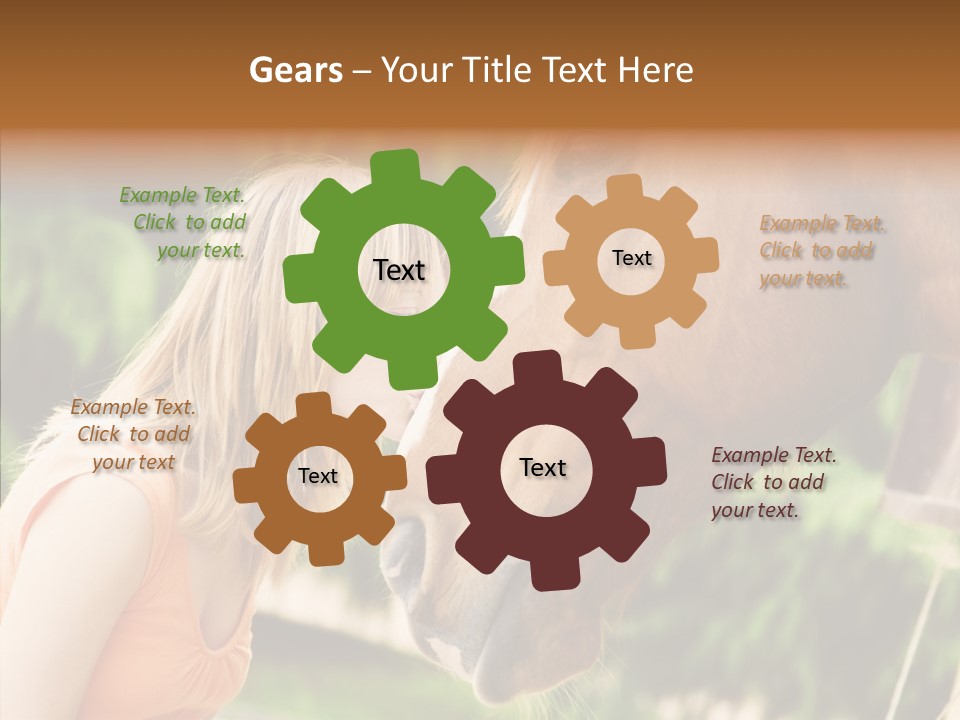 Blond Cheerful School PowerPoint Template