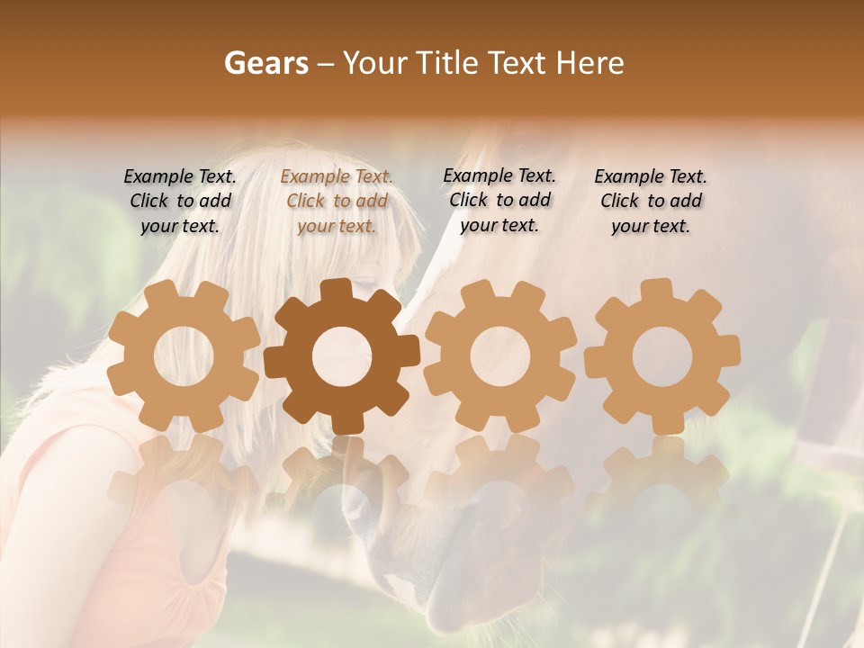 Blond Cheerful School PowerPoint Template