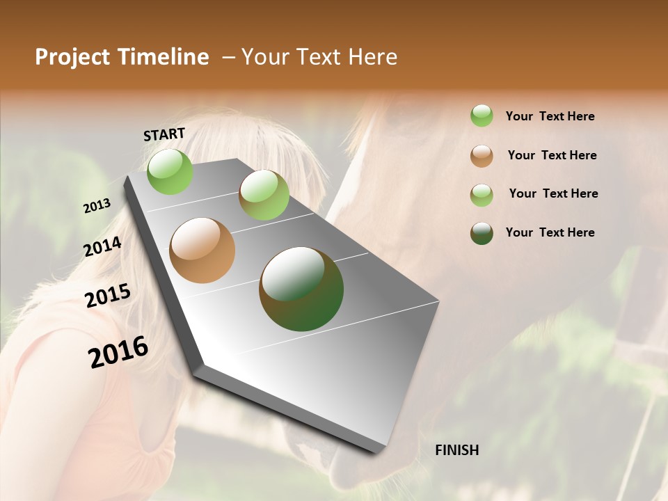 Blond Cheerful School PowerPoint Template