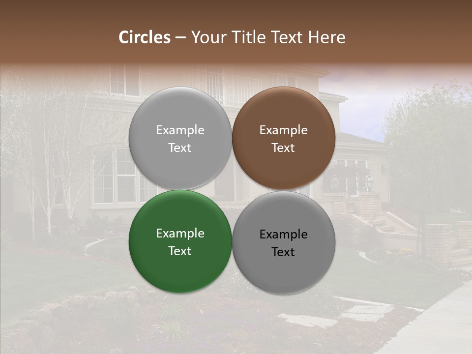 Stone Garden Brick PowerPoint Template