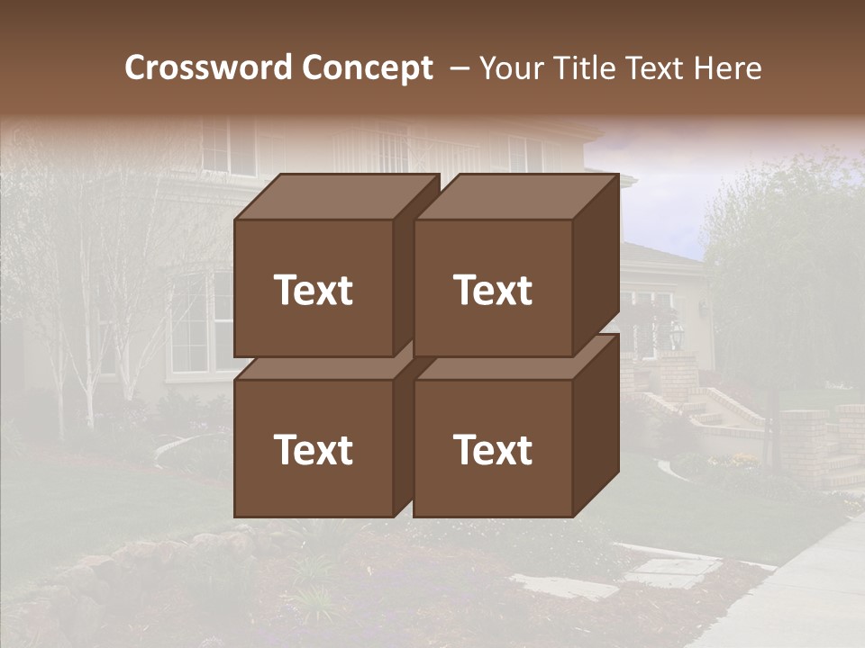 Stone Garden Brick PowerPoint Template
