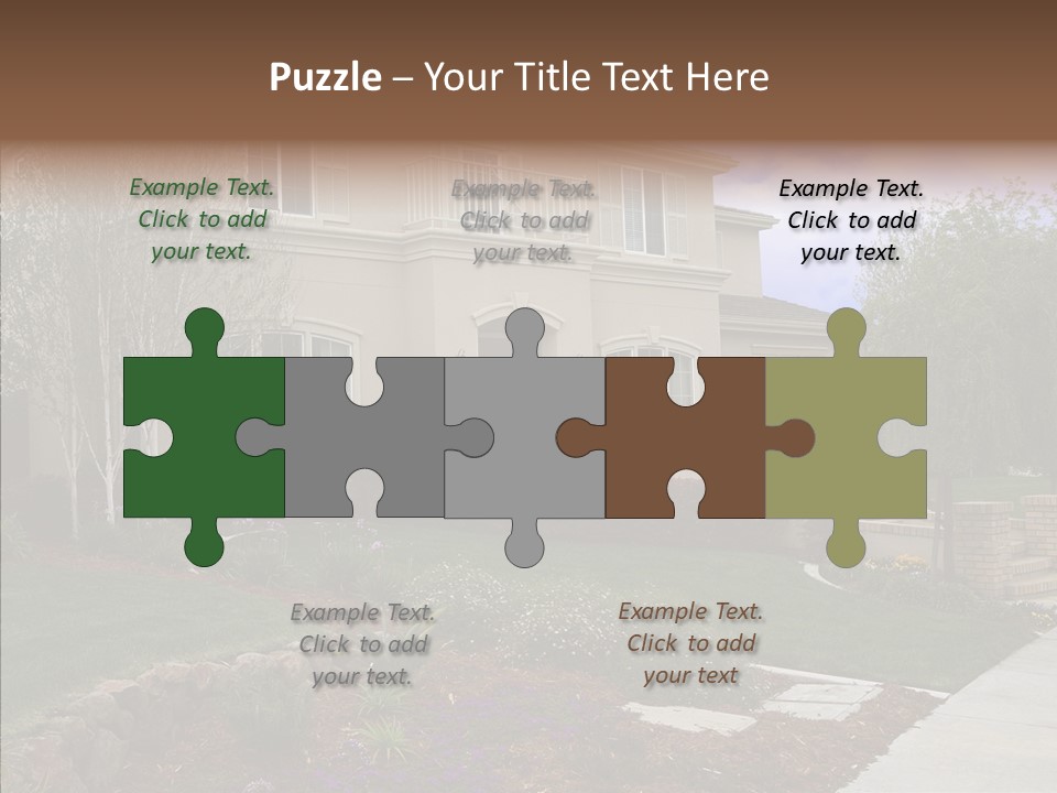 Stone Garden Brick PowerPoint Template