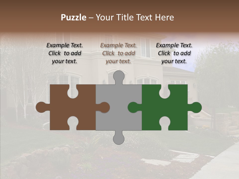 Stone Garden Brick PowerPoint Template