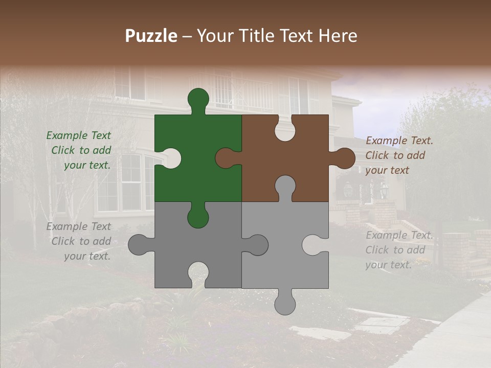 Stone Garden Brick PowerPoint Template