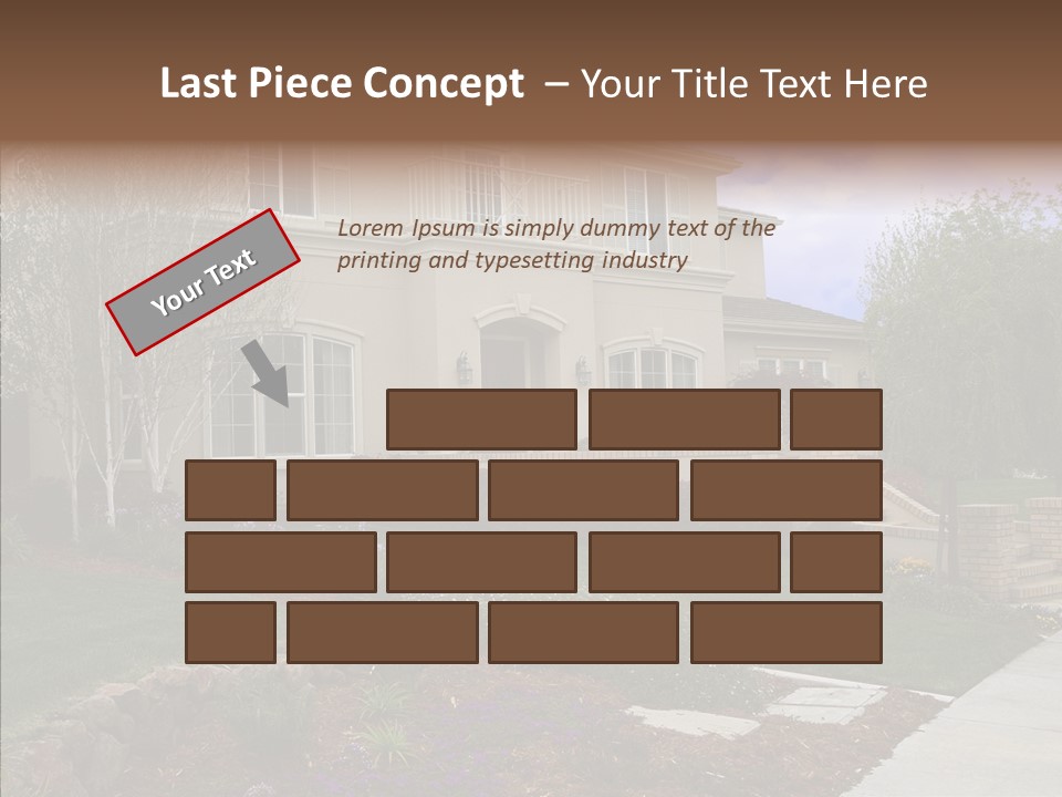 Stone Garden Brick PowerPoint Template