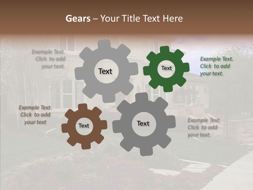 Stone Garden Brick PowerPoint Template