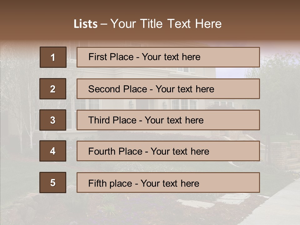 Stone Garden Brick PowerPoint Template