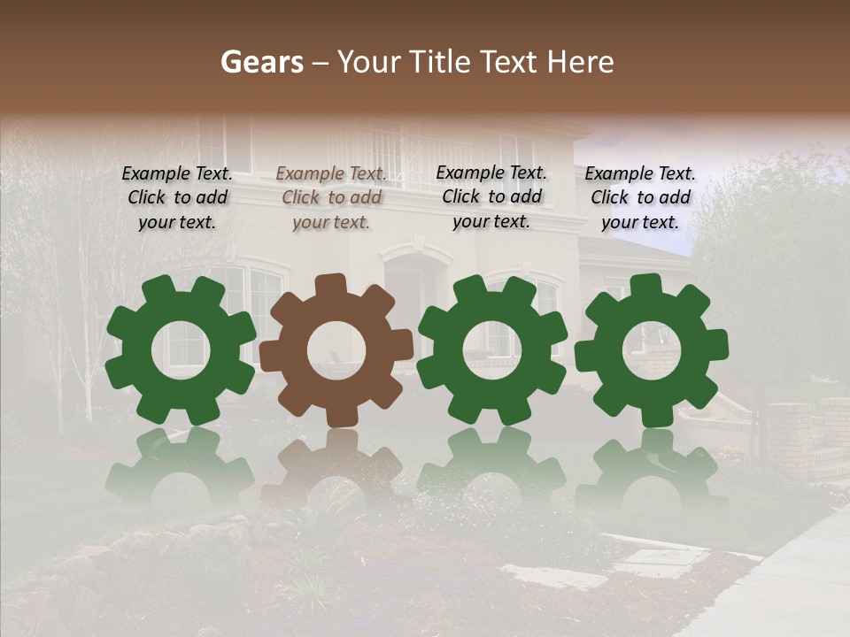 Stone Garden Brick PowerPoint Template