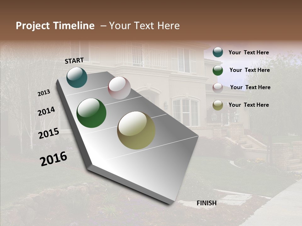 Stone Garden Brick PowerPoint Template