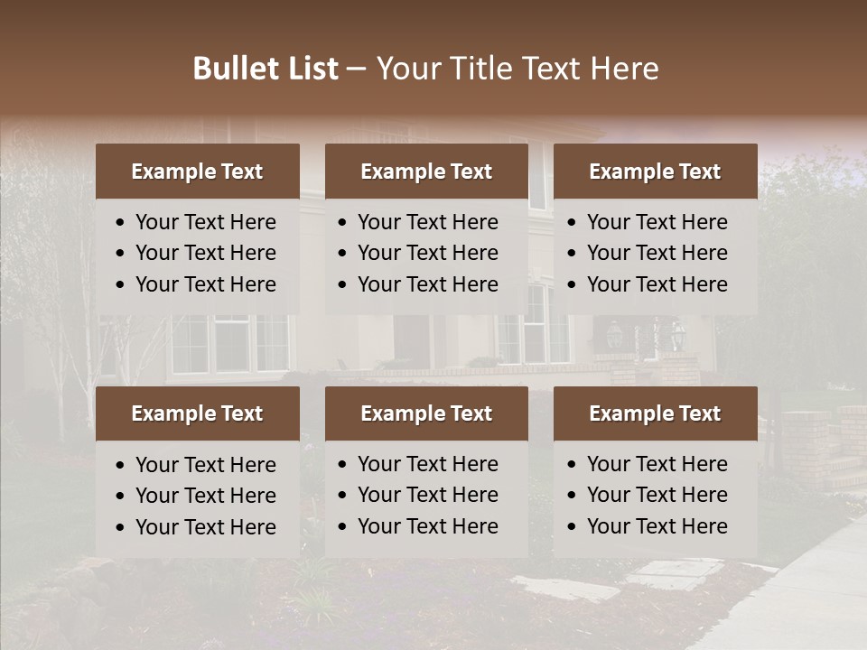 Stone Garden Brick PowerPoint Template