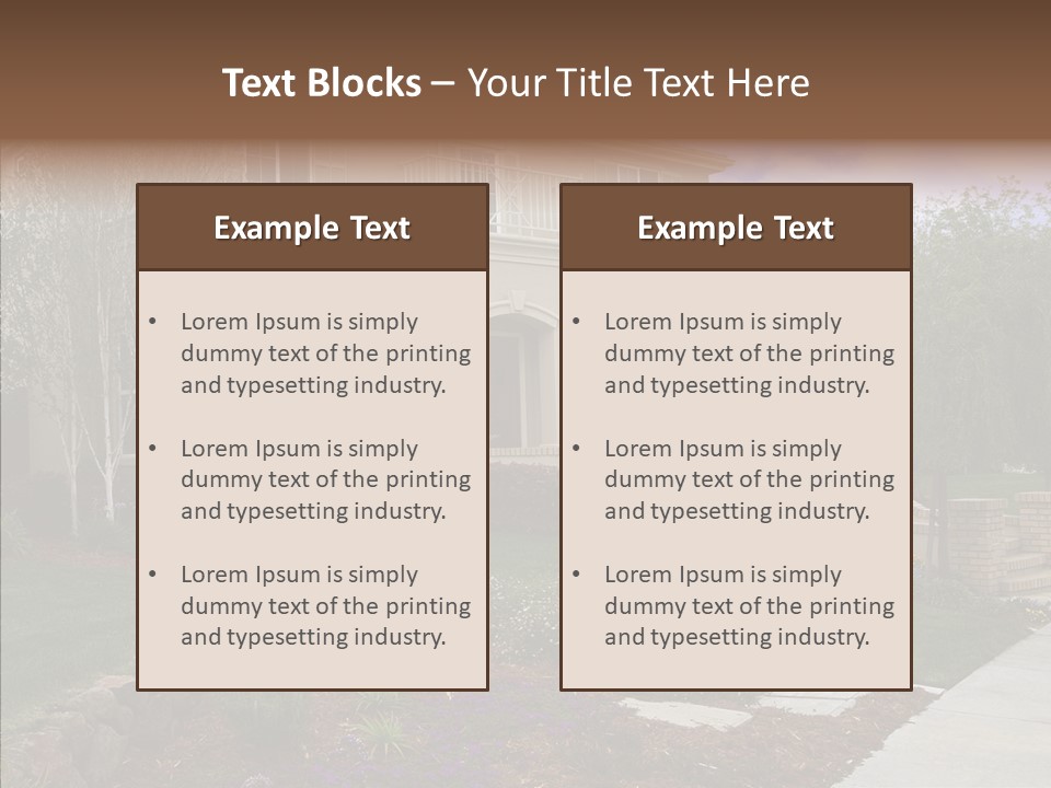 Stone Garden Brick PowerPoint Template