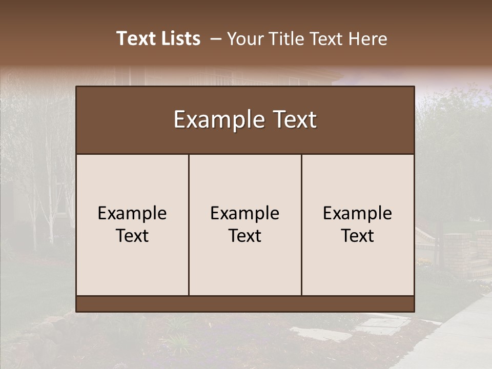 Stone Garden Brick PowerPoint Template