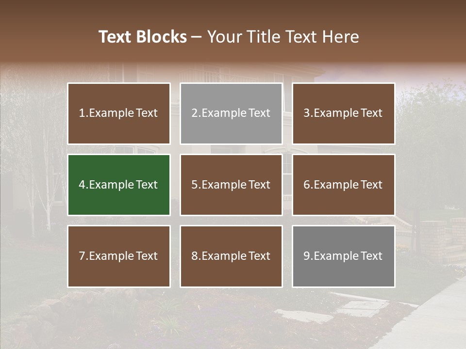 Stone Garden Brick PowerPoint Template