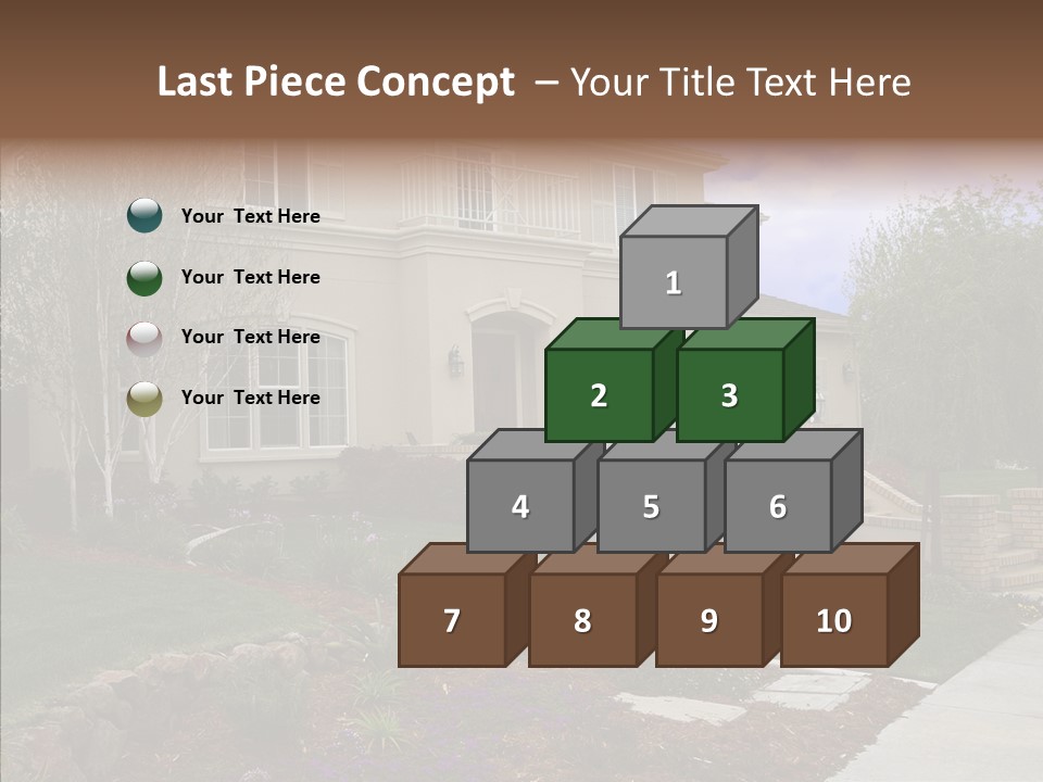 Stone Garden Brick PowerPoint Template