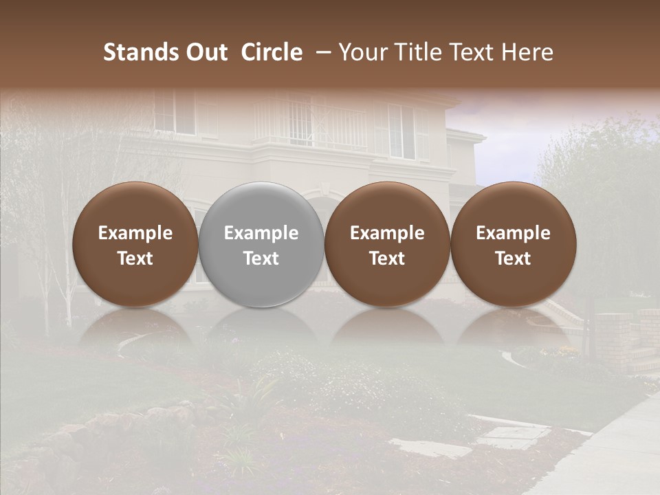 Stone Garden Brick PowerPoint Template