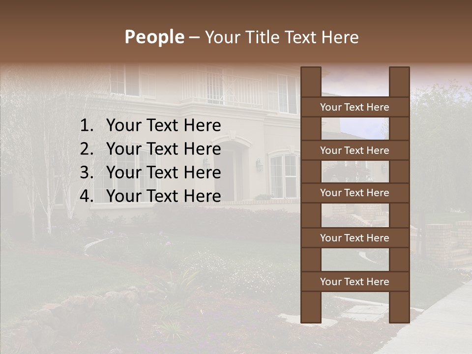Stone Garden Brick PowerPoint Template